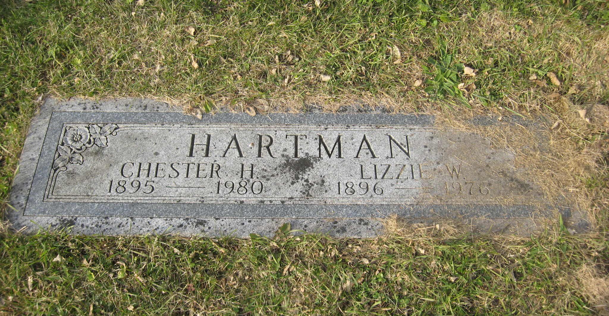 Chester HARTMAN (1895-1980) and Lizzie HAUSMAN (1896-1976)