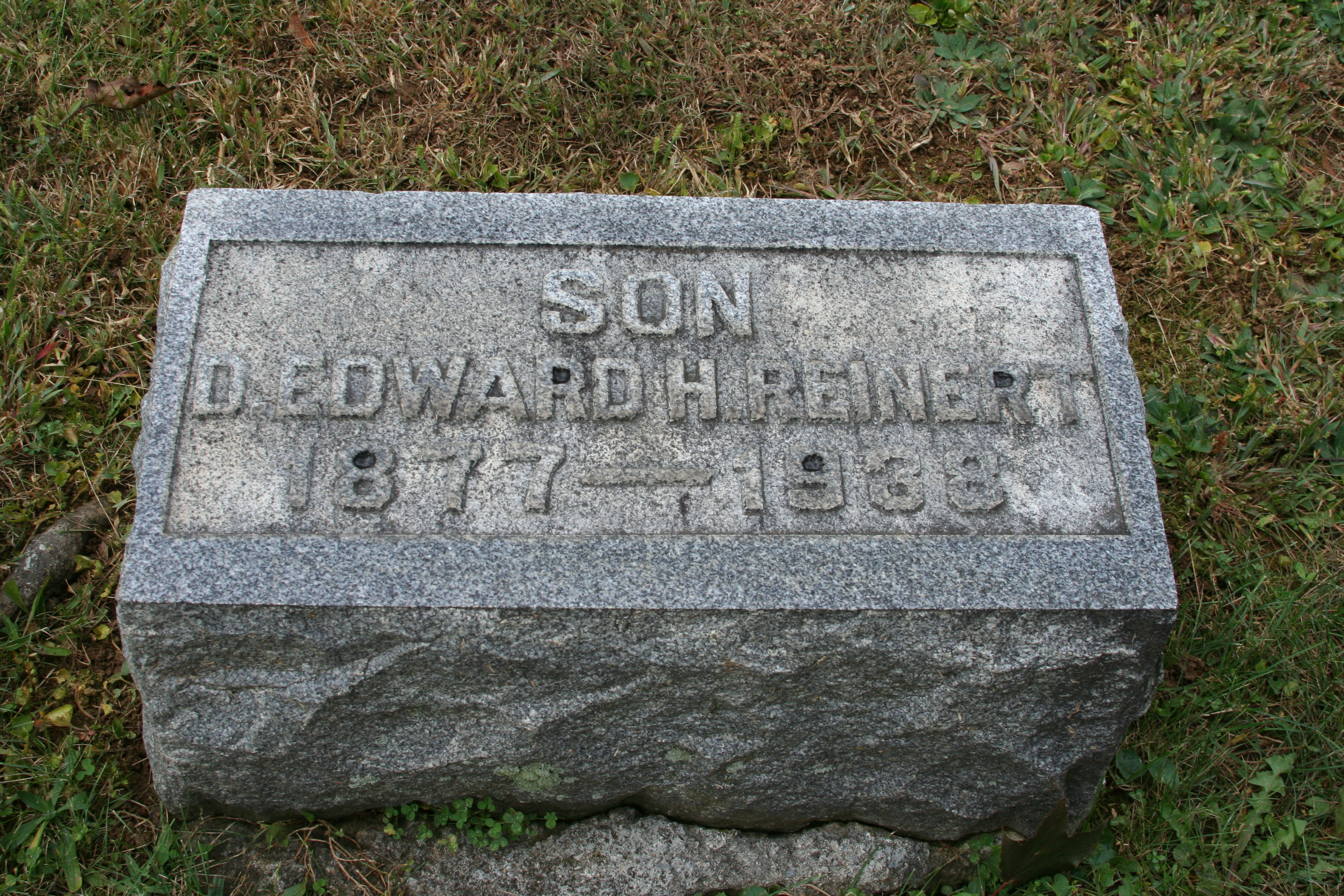 D. Edward Reinert grave
