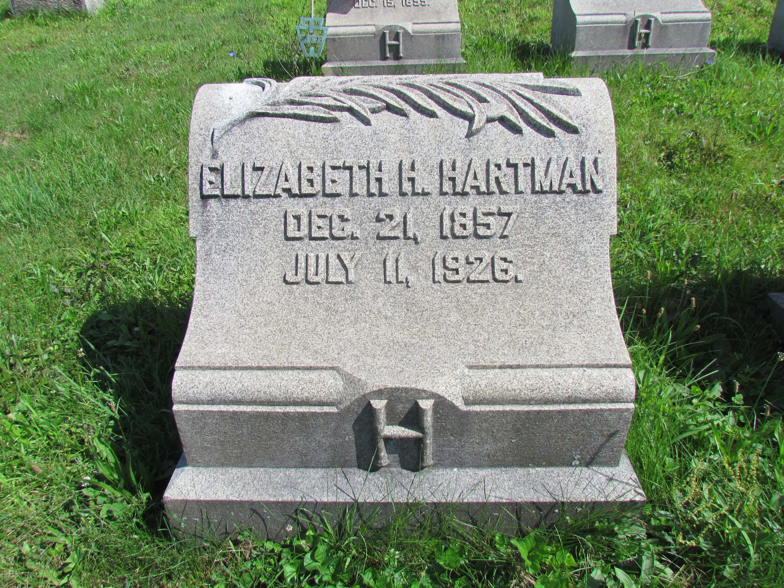 Elizabeth H. HARTMAN grave