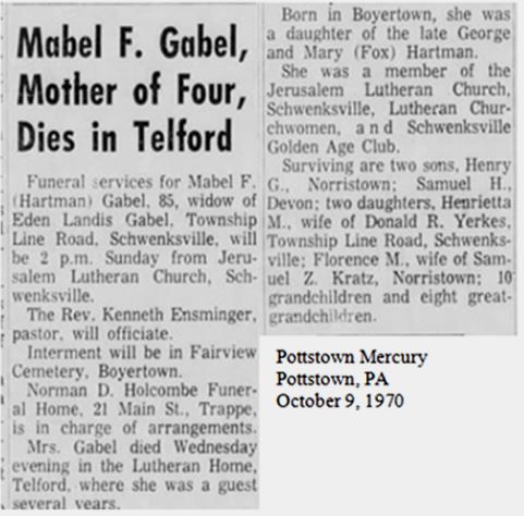 Mabel Hartman GABEL