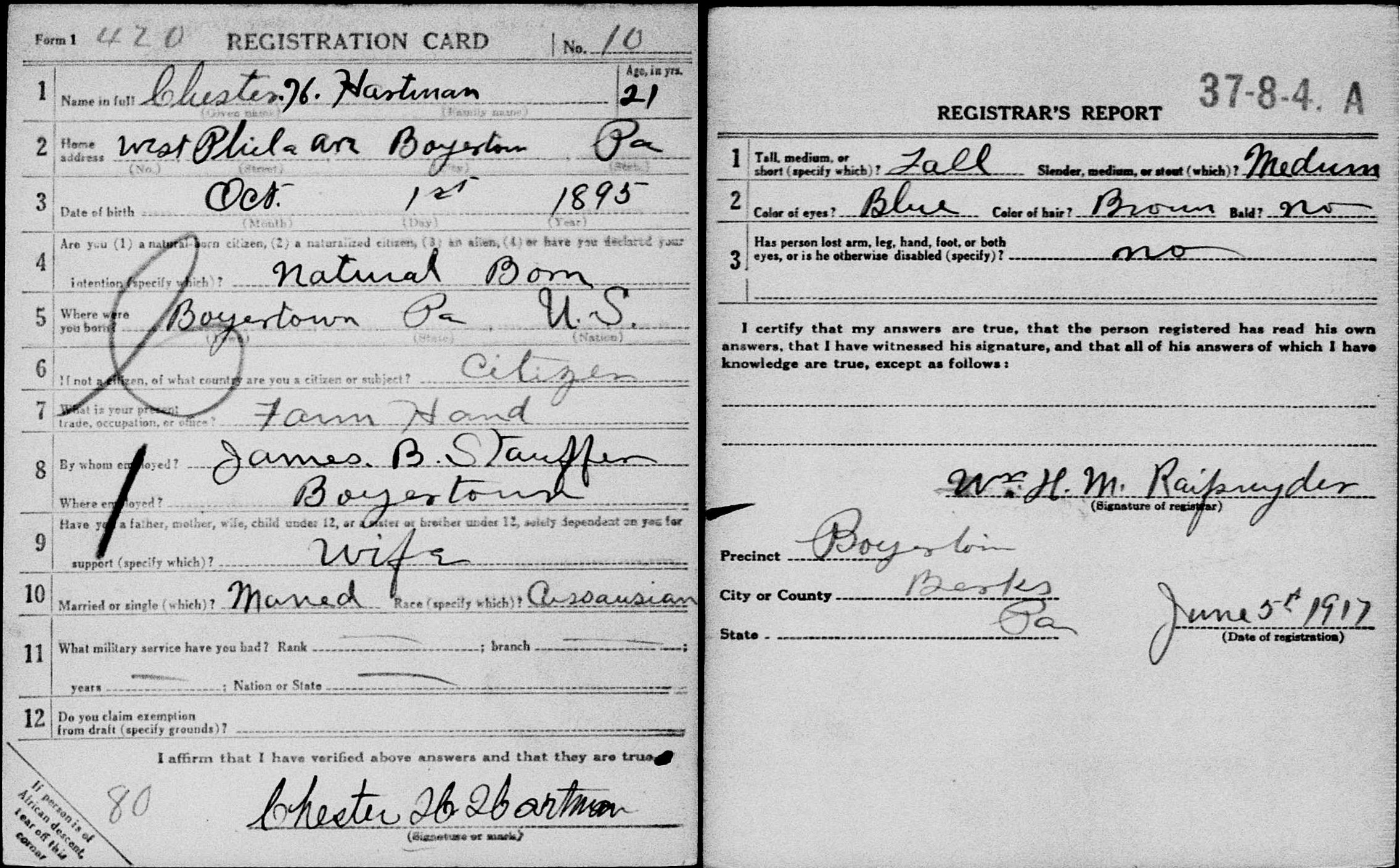 chester-hartman-registration_05Jun1917